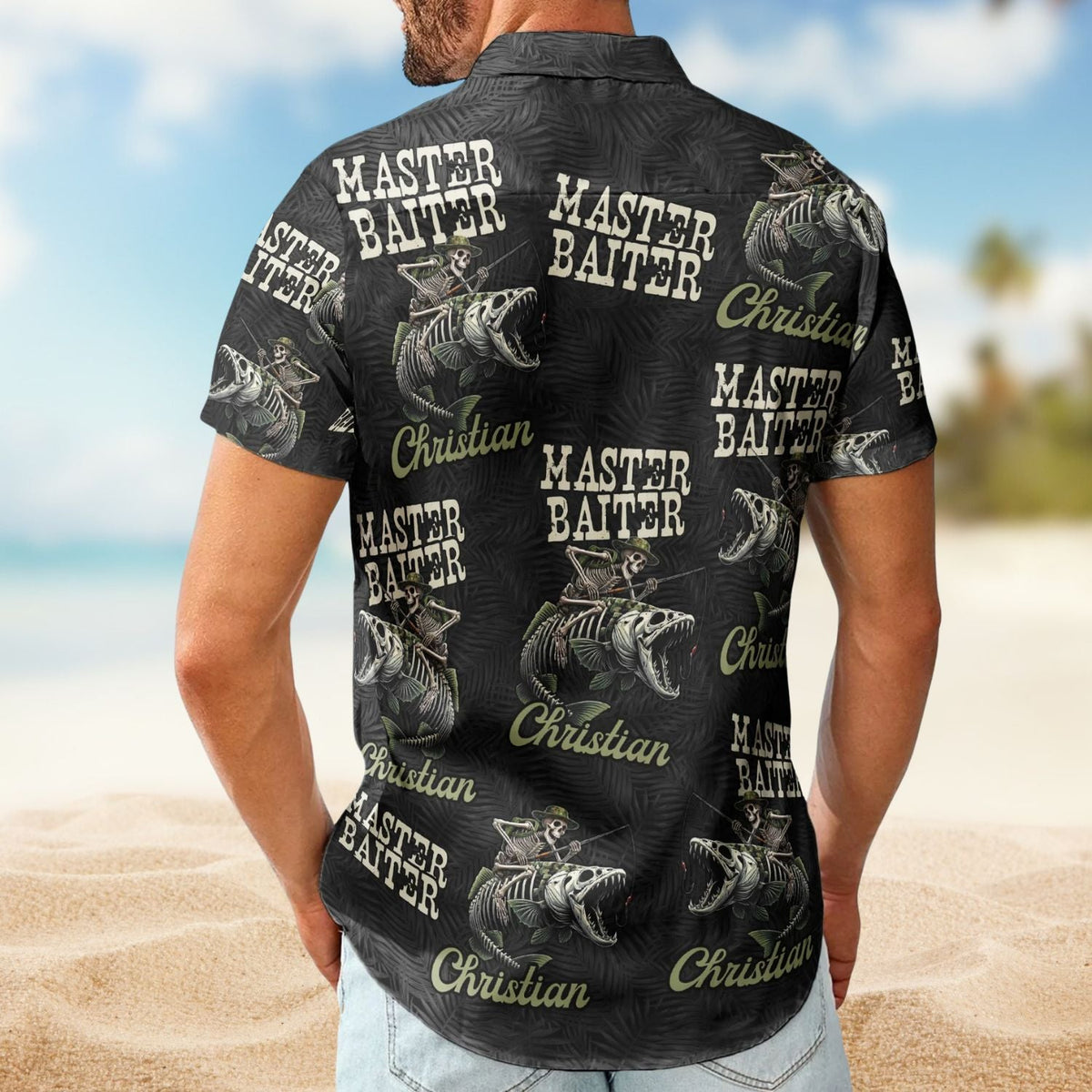 Funny Master Baiter Fishing Theme Personalized Hawaiian Shirt For Personalized Vacation Style And Beach Travel