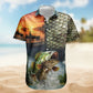 Fish Custom Photo Fishing Bass Husband Hawaiian Shirt For Custom Resort Wear And Summer Trips