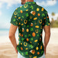 Dog Custom Pet Face St Patrick's Day Hawaiian Shirt For Coastal Travel And Summer Outings