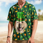 Dog Custom Pet Face St Patrick's Day Hawaiian Shirt For Coastal Travel And Summer Outings