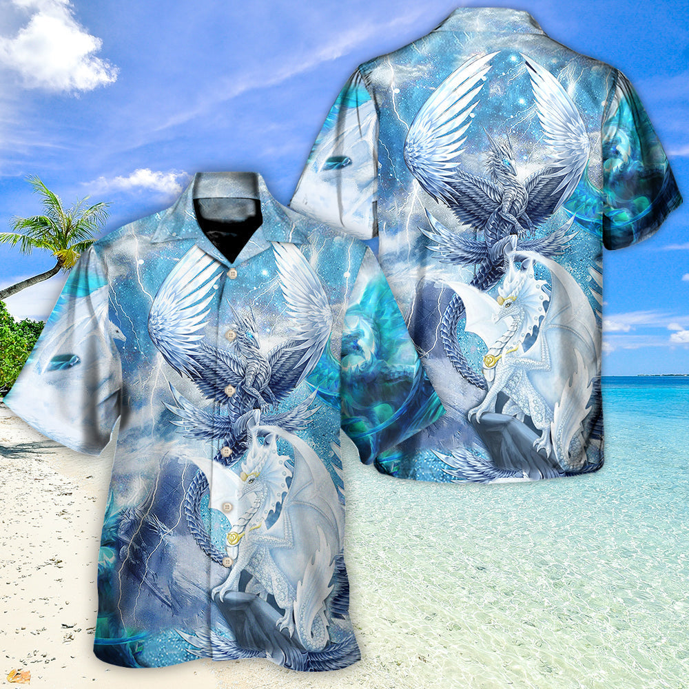 Dragon Snow Amazing Galaxy Sky Hawaiian Shirt For Warm Weather Events And Casual Wear