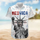 Funny Cat Meowica Personalized Photo Hawaiian Shirt For Warm Weather Events And Casual Wear