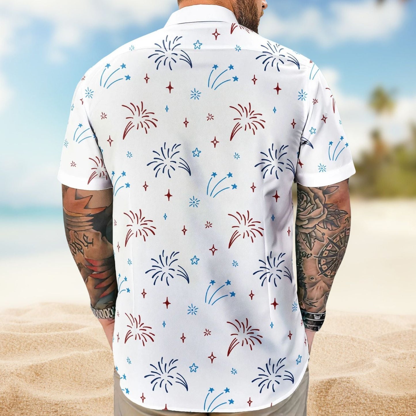 Funny Cat Meowica Personalized Photo Hawaiian Shirt For Warm Weather Events And Casual Wear