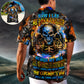 Gothic Dark Skull Hawaiian Shirt Artwork View For Warm Weather Events