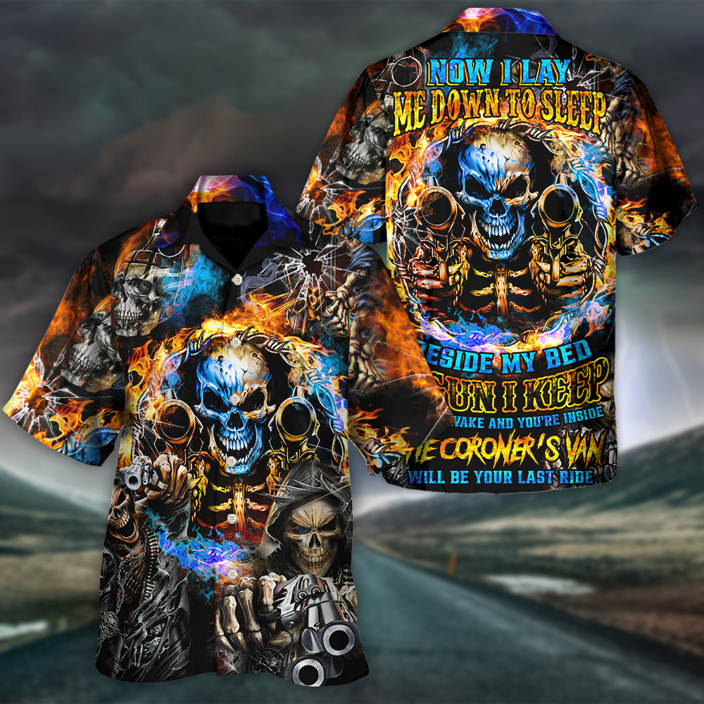 Gothic Dark Skull Hawaiian Shirt All Over Print Detail For Tropical Vacations