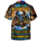 Gothic Dark Skull Hawaiian Shirt Pattern Detail For Coastal Travel