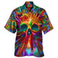 Coastal Waterskiing Water Beach Activity Hawaiian Shirt Detailed Pattern View For Resort Wear