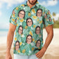 Custom Face Photo Personalized Hawaiian Shirt For Warm Weather Events And Casual Wear