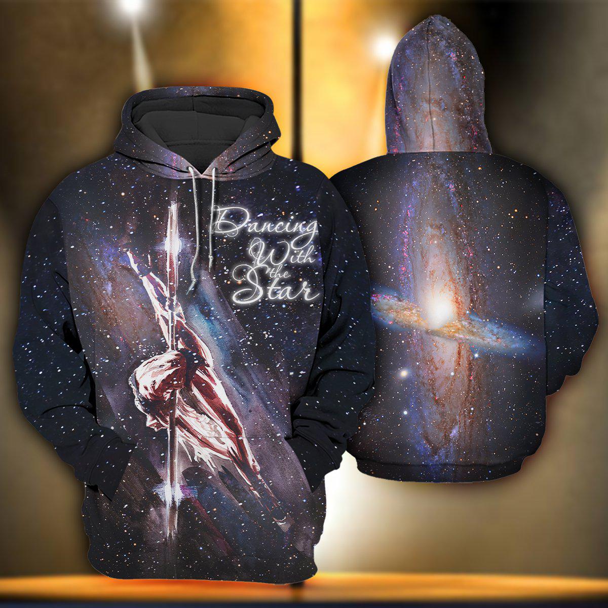 Pole Dance Dancing Stars Hoodie For Active Interests Outdoor Trips And Everyday Style