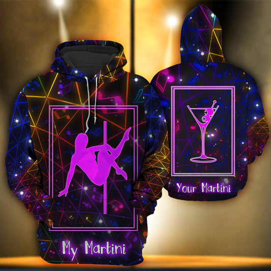 Funny Pole Dance Martini Hoodie For Weekend Activities Relaxed Streetwear And Thoughtful Gifting