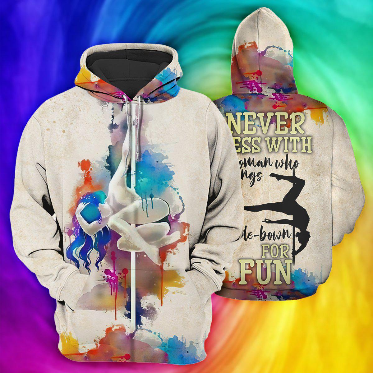 Pole Dance Fun Hoodie For Hobby Enthusiasts Casual Outings Travel And Everyday Comfort