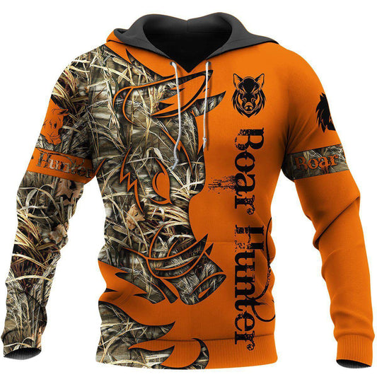 Hunting Boar Legend Hoodie For Country Lifestyle Trips And Thoughtful Outdoor Gifts