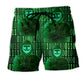 Hacker Do Not Mess With Me Beach Shorts Pattern View For Relaxed Vacation Styling