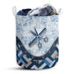 Hairstylist Blue Laundry Basket For Bathroom Bedroom Storage