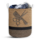 Hairstylist Rope Wallpaper Laundry Basket For Bathroom Bedroom Storage