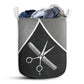 Hairstylist Silver Laundry Basket For Bathroom Bedroom Storage