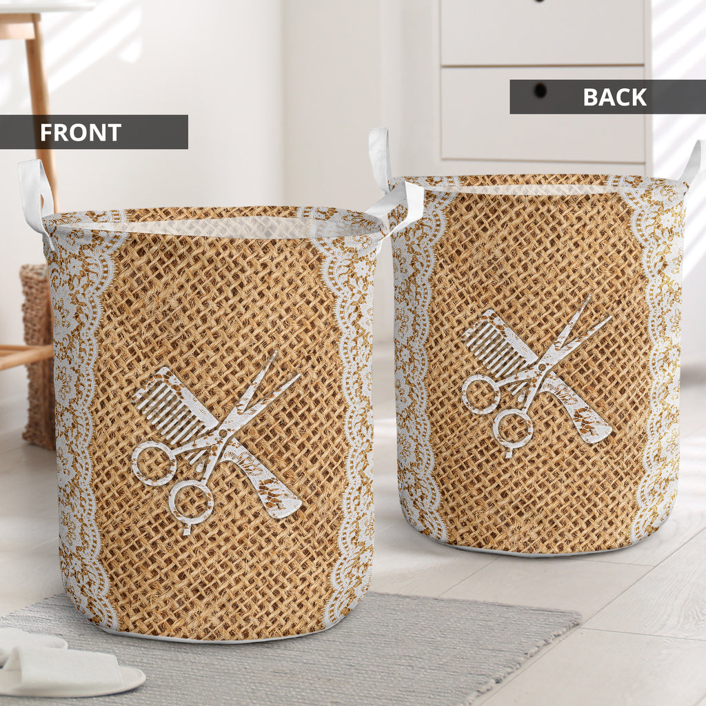 Hairstylist Lace Laundry Basket For Room Home Organizer