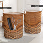 Hairstylist Rattan Texture Laundry Basket For Room Home Organizer