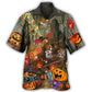 Halloween Fantasy Party Music Hawaiian Shirt For Summer Vacation Beach Travel And Relaxed Casual Wear