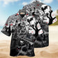Spooky Flying Cats Hawaiian Shirt For Summer Gatherings Festive Travel And Comfortable Everyday Wear