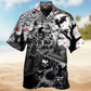 Spooky Flying Cats Hawaiian Shirt For Summer Gatherings Festive Travel And Comfortable Everyday Wear