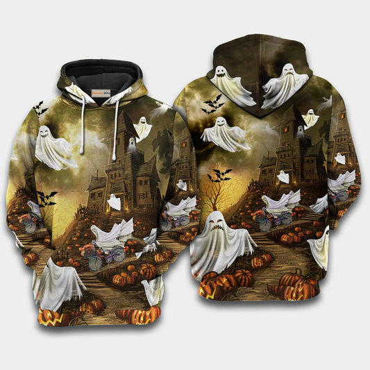 Halloween Ghost Theme Hoodie For Halloween Adventures Comfortable Style And Seasonal Gifting