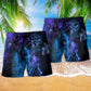 Halloween It's Spooky Season Hawaiian Print Beach Shorts For Distinctive Warm Weather Style