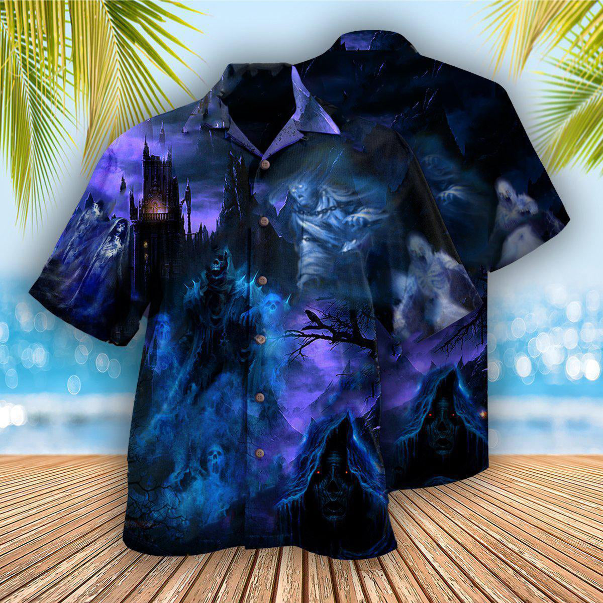 Halloween Skoopy Season Hawaiian Shirt Pattern Detail For Summer Holidays And Outdoor Fun