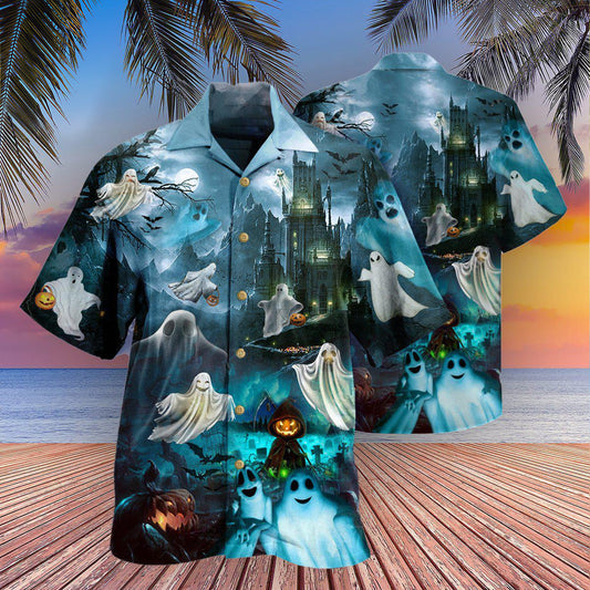 Halloween Night Boo Scary Vibes Hawaiian Shirt For Coastal Adventures And Warm Weather Wear