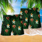 Halloween Smiling Pumpkin Beach Shorts Pattern Detail For Everyday Outings And Weekend Casual Style