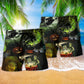 Witches Noticed Halloween Beach Shorts Pattern Detail For Relaxed Weekends And Travel Ready Comfort