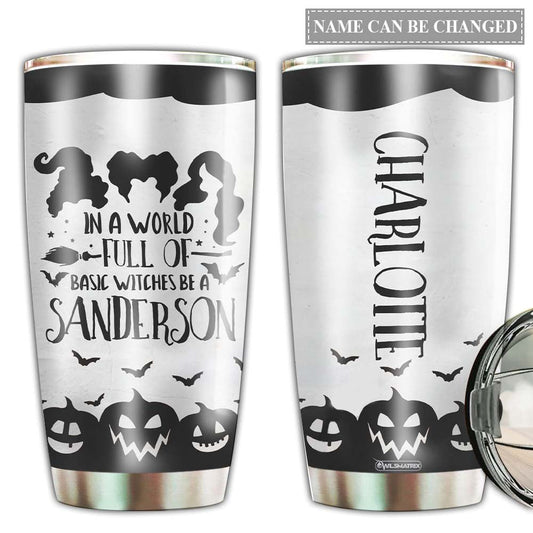 Halloween Basic Witches Personalized 20 Oz Tumbler For Coffee Travel And Daily Drinks