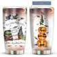 Halloween Happy Witch And Magic Pumpkin Personalized 20 Oz Tumbler For Coffee Travel And Daily Drinks