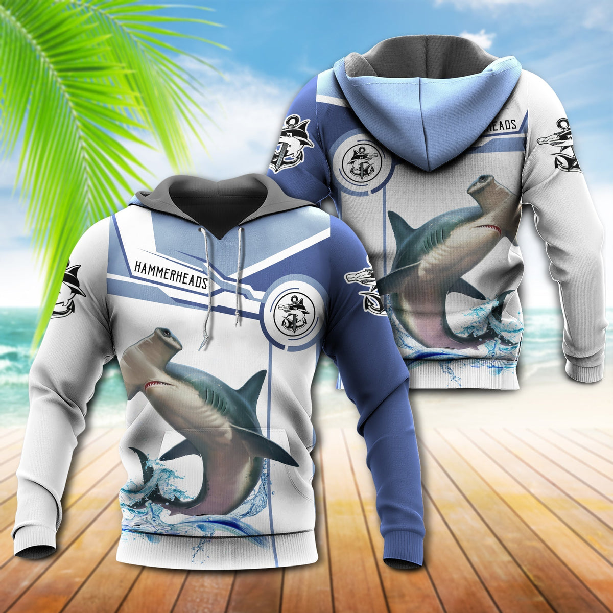 Hammerhead Shark Fishing Team Hoodie For Fishing Trips Weekend Outings And Relaxed Casual Wear