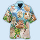 Hamster Creative Pattern Hawaiian Shirt For Beach Days, Summer Outings, And Thoughtful Gift Giving