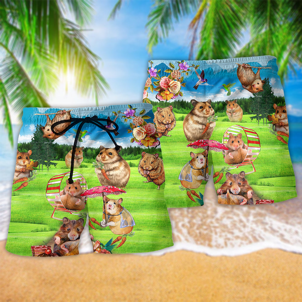Guinea Pig Beach Shorts Pattern Detail For Coastal Leisure And Warm Weather Wardrobe