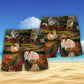 Hamster Cute Flower Beach Shorts For Poolside Relaxation And Summer Adventures