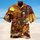 Happiness Is A Good Book And A Cat Hawaiian Shirt For Summer Vacation Beach Travel And Relaxed Casual Wear