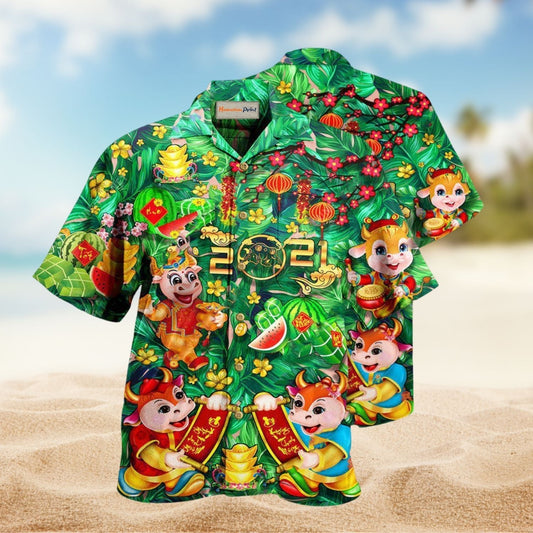Happy Tet Holiday Hawaiian Shirt For Island Vacations Warm Weather Events And Relaxed Everyday Style