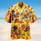Happy Dinosaur Thanksgiving Hawaiian Shirt For Summer Vacation Beach Travel And Relaxed Casual Wear