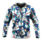 Happy Snowman Christmas Hoodie For Winter Streetwear Christmas Travel And Seasonal Home Gatherings