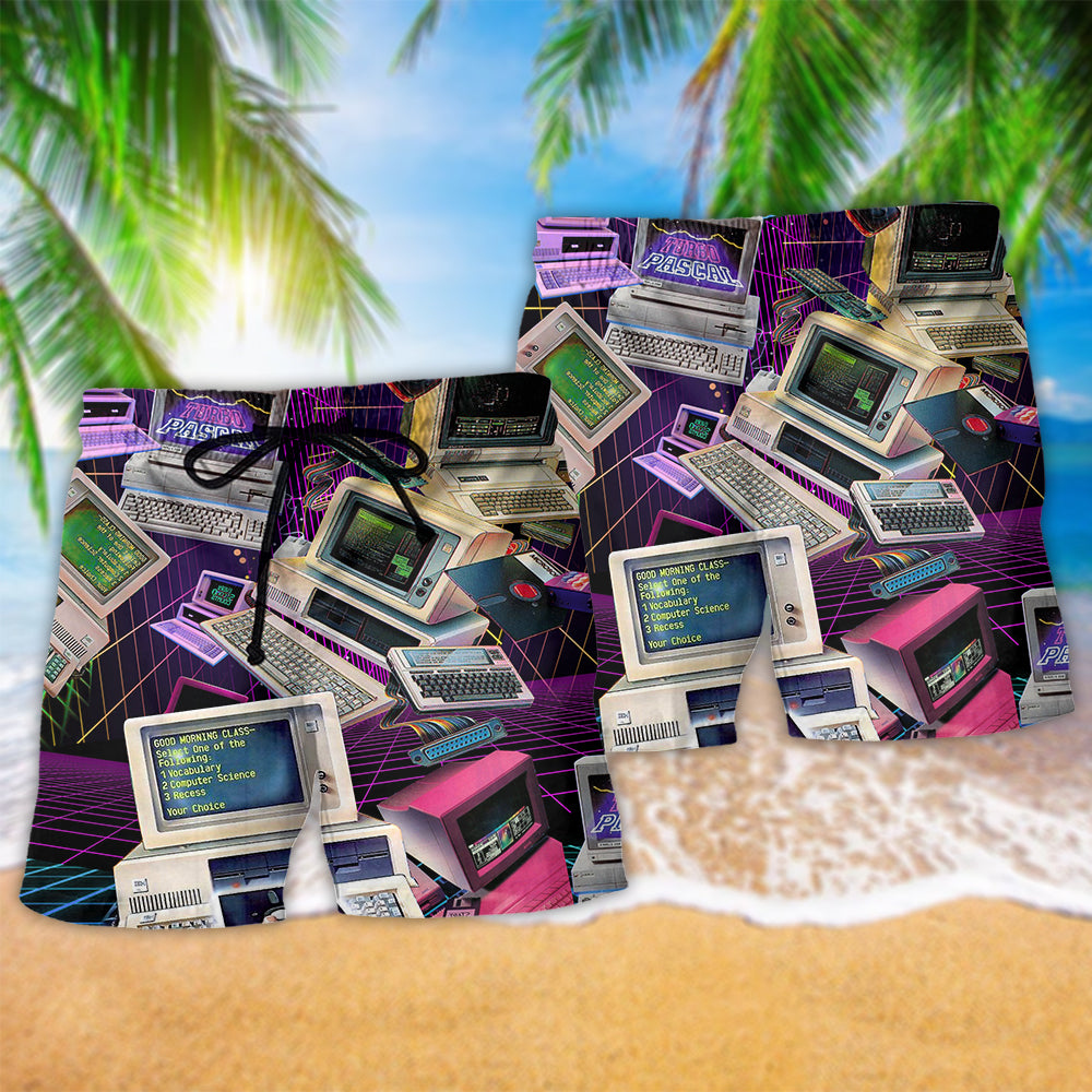 Hardware Industrial Beach Shorts Pattern Detail For Beachside Relaxation And Comfortable Resort Style