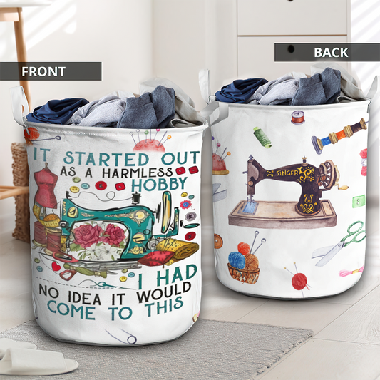 Harmless Hobby Sewing Come True Laundry Basket For Bathroom Bedroom Storage