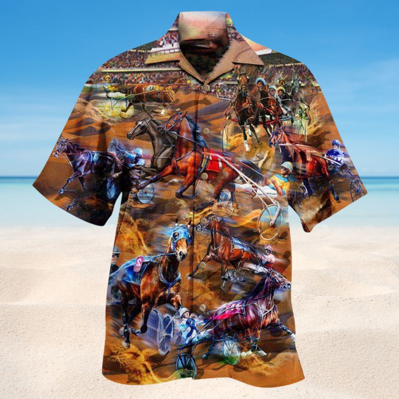 Harness Racing Life Is Better At The Races Hawaiian Shirt For Summer Vacation Beach Travel And Relaxed Casual Wear