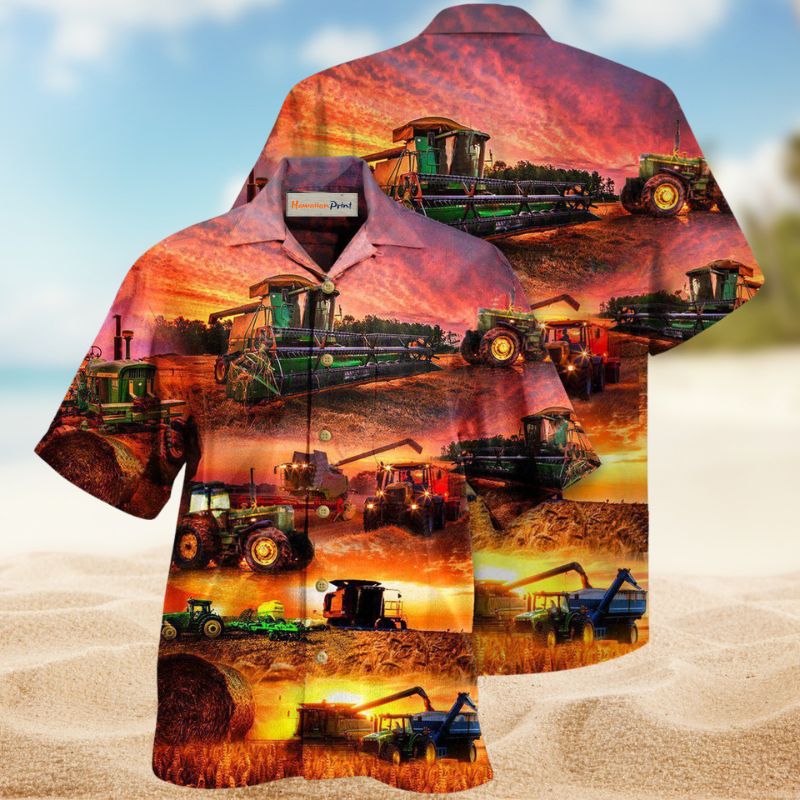 Harvest Plentiful Hawaiian Shirt For Coastal Travel, Casual Events, And Comfortable Summer Wear