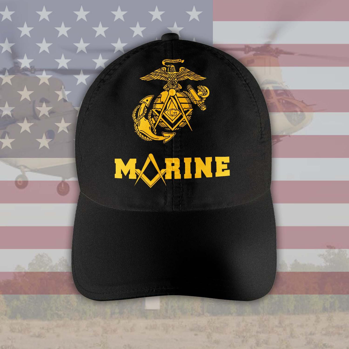 Military Masonic Symbol Classic Cap For Everyday Accessories Vacations And Outdoor Fun