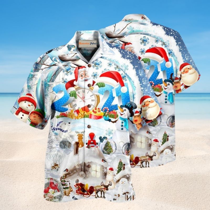 Christmas Have A Sparkling New Year Hawaiian Shirt For Summer Vacation Beach Travel And Relaxed Casual Wear