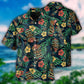 Tropical Island Tiki Hawaiian Shirt With Detailed Graphic For Summer Vacation Beach Travel And Casual Wear