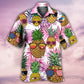 Tropical Fruit Island Pineapple Hawaiian Shirt Design Detail For Beach Days And Holiday Travel