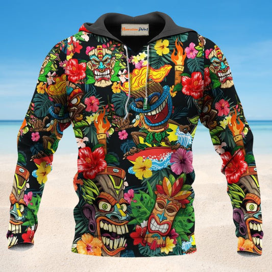 Floral Hawaii Lover Hoodie For Comfortable Daily Outfits Holidays And Casual Wear